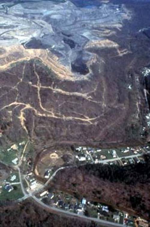 Mountain Top Removal Looms Over the Community of Blair, West Virginia